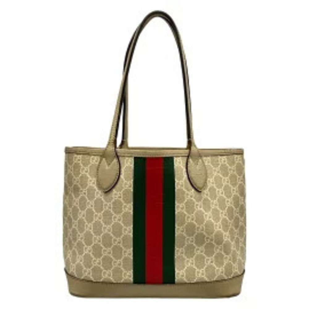 Gucci Bag Leather Ophidia Tote Beige Tan